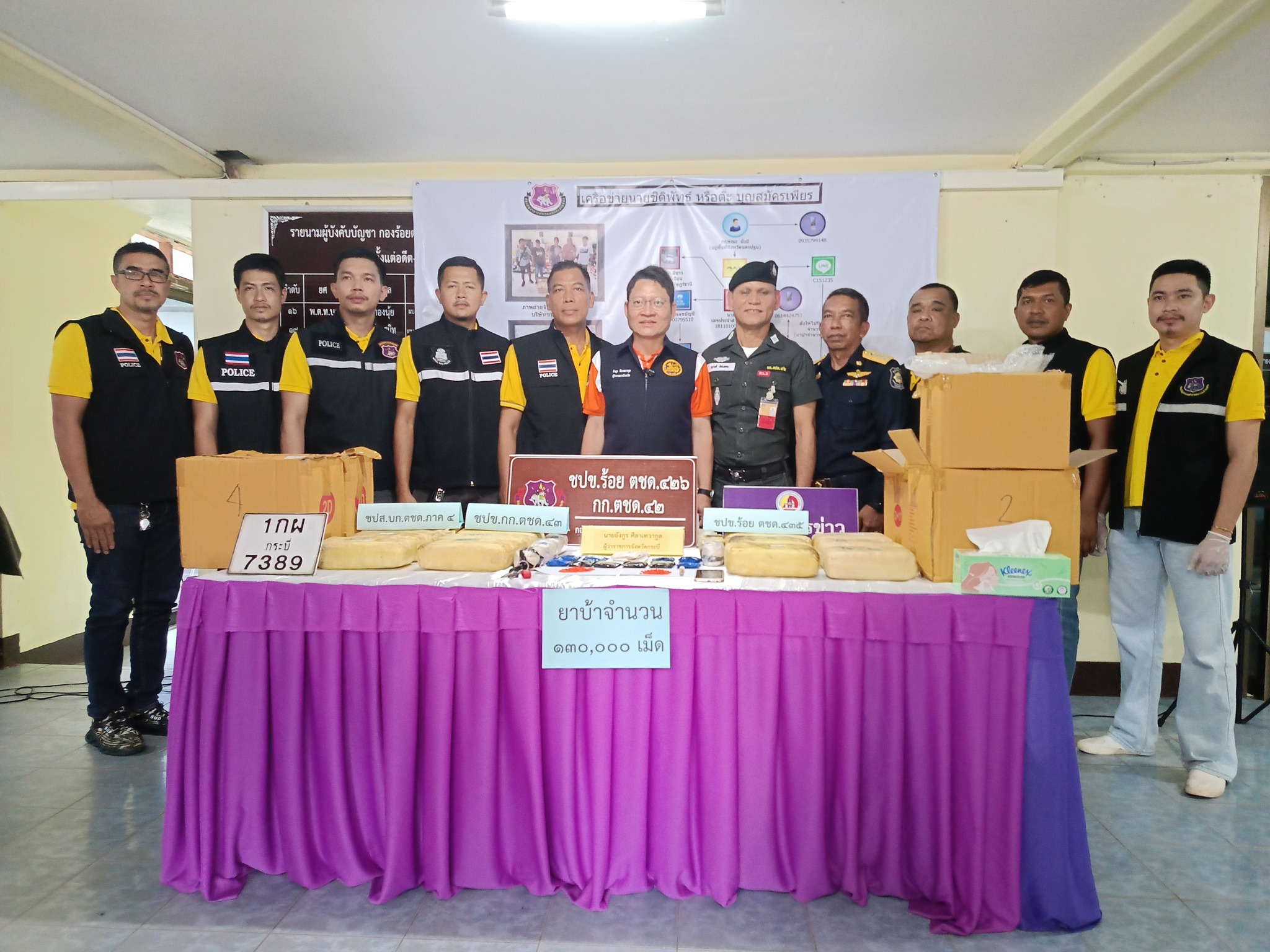 💥👍ตชด.426 รวบพนักงานปั๊มน้ำมัน พร้อมยาบ้า 130,000 เม็ด กลางเมืองกระบี่ โดยขนส่งผ่านบริษัทเอกชนหวังตบตาตำรวจ 